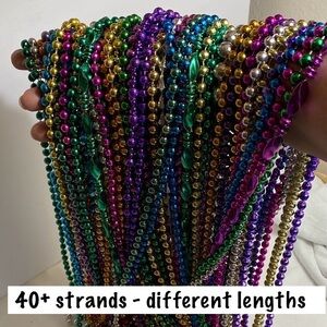 40+ Strands Mardi Gras Bead Necklaces 1980’s - 2000’s